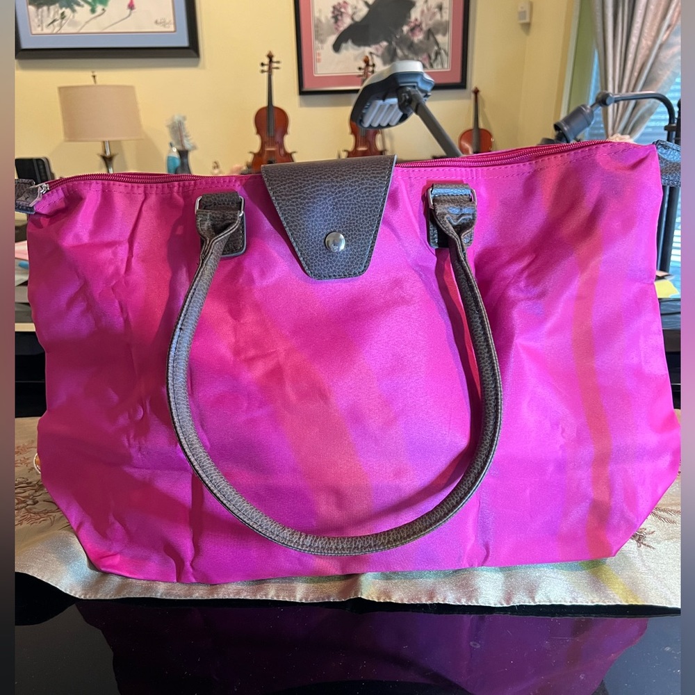 Pink Packable Shopping Bag